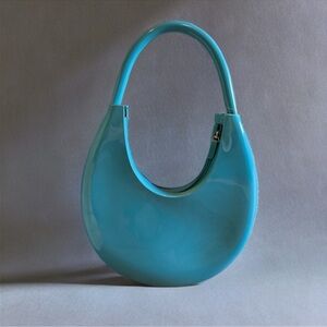 Elegant Teal Blue Jelly Women's Shoulder Bag